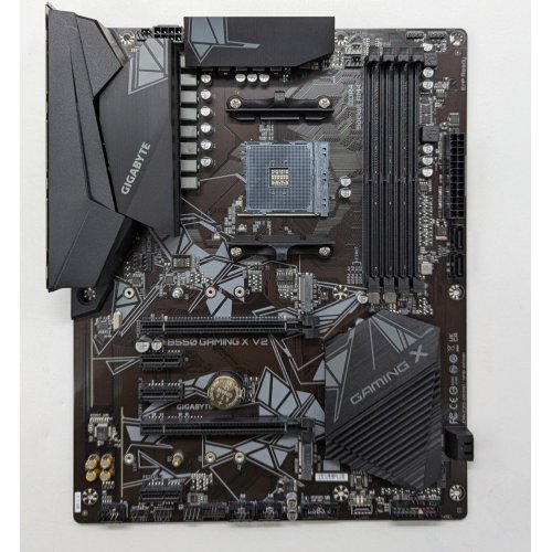 Материнська плата Gigabyte B550 GAMING X V2 (sAM4, AMD B550) (Відновлено продавцем, 704600) купити з перевіркою сумісності: огляд, характеристики, ціна у Києві, Львові, Вінниці, Хмельницькому, Івано-Франківську, Україні | інтернет-магазин TELEMART.UA фото