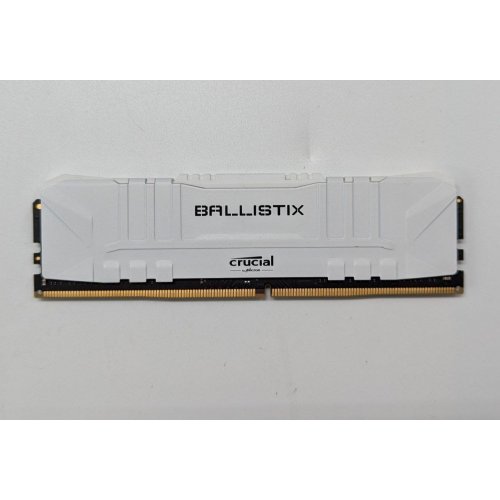 Озп Crucial DDR4 8GB 3600Mhz Ballistix White (BL8G36C16U4W) (Відновлено продавцем, 704601) купити з перевіркою сумісності: огляд, характеристики, ціна у Києві, Львові, Вінниці, Хмельницькому, Івано-Франківську, Україні | інтернет-магазин TELEMART.UA фото