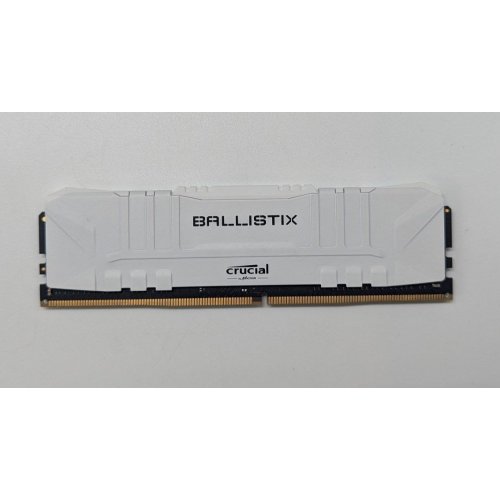 Озп Crucial DDR4 8GB 3600Mhz Ballistix White (BL8G36C16U4W) (Відновлено продавцем, 704604) купити з перевіркою сумісності: огляд, характеристики, ціна у Києві, Львові, Вінниці, Хмельницькому, Івано-Франківську, Україні | інтернет-магазин TELEMART.UA фото