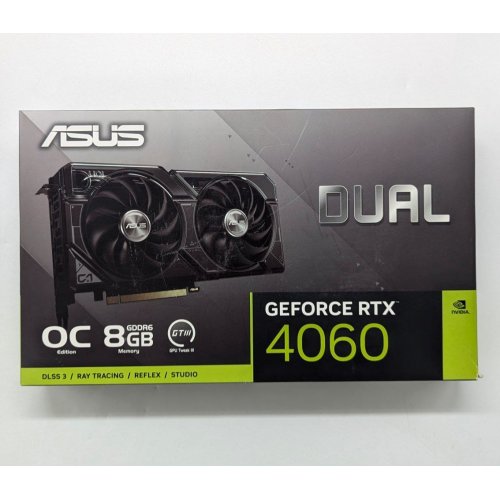 Відеокарта Asus GeForce RTX 4060 Dual OC 8192MB (DUAL-RTX4060-O8G) (Відновлено продавцем, 704608) купити з перевіркою сумісності: огляд, характеристики, ціна у Києві, Львові, Вінниці, Хмельницькому, Івано-Франківську, Україні | інтернет-магазин TELEMART.UA фото