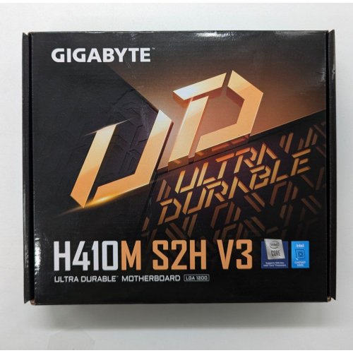 Купить Материнская плата Gigabyte H410M S2H V3 (s1200, Intel H510) (Восстановлено продавцом, 704621) с проверкой совместимости: обзор, характеристики, цена в Киеве, Днепре, Одессе, Харькове, Украине | интернет-магазин TELEMART.UA фото