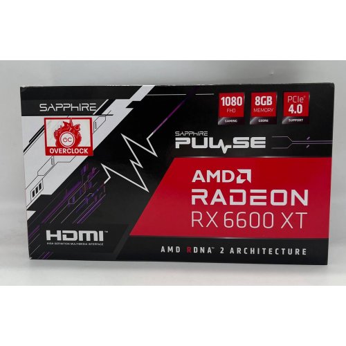 Відеокарта Sapphire Radeon RX 6600 XT PULSE 8192MB (11309-03-20G) (Відновлено продавцем, 704697) купити з перевіркою сумісності: огляд, характеристики, ціна у Києві, Львові, Вінниці, Хмельницькому, Івано-Франківську, Україні | інтернет-магазин TELEMART.UA фото