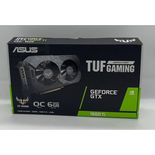 Відеокарта Asus TUF GeForce GTX 1660 Ti Evo OC 6144MB (TUF-GTX1660TI-O6G-EVO-GAMING) (Відновлено продавцем, 704708) купити з перевіркою сумісності: огляд, характеристики, ціна у Києві, Львові, Вінниці, Хмельницькому, Івано-Франківську, Україні | інтернет-магазин TELEMART.UA фото