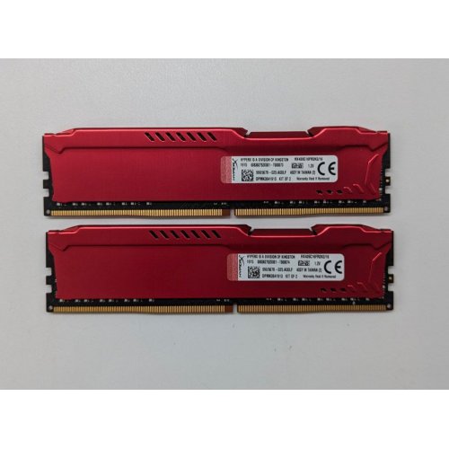 Озп HyperX DDR4 16GB (2x8GB) 2666Mhz FURY Red (HX426C16FR2K2/16) (Відновлено продавцем, 704712) купити з перевіркою сумісності: огляд, характеристики, ціна у Києві, Львові, Вінниці, Хмельницькому, Івано-Франківську, Україні | інтернет-магазин TELEMART.UA фото