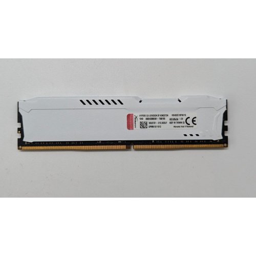 Озп Kingston DDR4 16GB 3200Mhz HyperX Fury White (HX432C18FW/16) (Відновлено продавцем, 704762) купити з перевіркою сумісності: огляд, характеристики, ціна у Києві, Львові, Вінниці, Хмельницькому, Івано-Франківську, Україні | інтернет-магазин TELEMART.UA фото