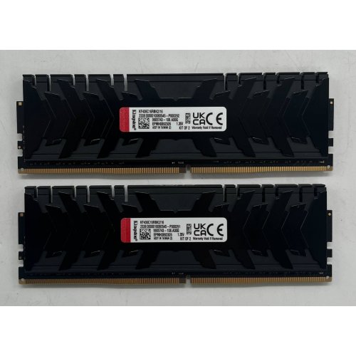 Озп Kingston DDR4 16GB (2x8GB) 3600Mhz FURY Renegade Black (KF436C16RBK2/16) (Відновлено продавцем, 704833) купити з перевіркою сумісності: огляд, характеристики, ціна у Києві, Львові, Вінниці, Хмельницькому, Івано-Франківську, Україні | інтернет-магазин TELEMART.UA фото