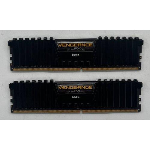 Озп Corsair DDR4 16GB (2x8GB) 3000Mhz Vengeance LPX (CMK16GX4M2D3000C16) Black (Відновлено продавцем, 704836) купити з перевіркою сумісності: огляд, характеристики, ціна у Києві, Львові, Вінниці, Хмельницькому, Івано-Франківську, Україні | інтернет-магазин TELEMART.UA фото