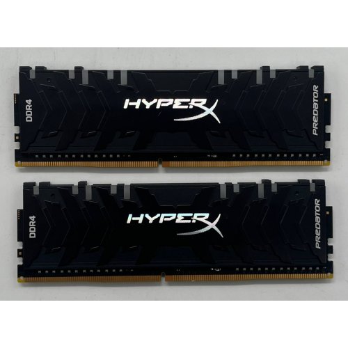 Озп HyperX DDR4 16GB (2x8GB) 3200Mhz Predator RGB (HX432C16PB3AK2/16) (Відновлено продавцем, 704911) купити з перевіркою сумісності: огляд, характеристики, ціна у Києві, Львові, Вінниці, Хмельницькому, Івано-Франківську, Україні | інтернет-магазин TELEMART.UA фото