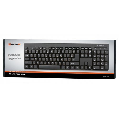 Photo Keyboard REAL-EL Standard 502 USB Black