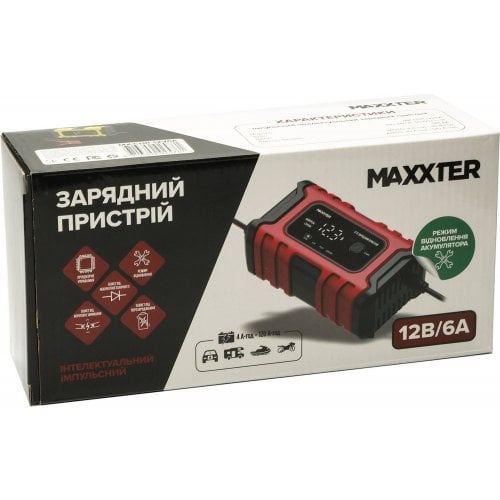 Купить Зарядное устройство для АКБ Maxxter 12V 6A (MX-CHR-12V6A) - цена в Харькове, Киеве, Днепре, Одессе
в интернет-магазине Telemart фото