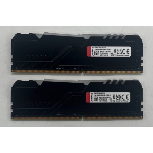 Озп Kingston DDR4 32GB (2x16GB) 3200Mhz FURY Beast RGB Black (KF432C16BB1AK2/32) (Відновлено продавцем, 705093) купити з перевіркою сумісності: огляд, характеристики, ціна у Києві, Львові, Вінниці, Хмельницькому, Івано-Франківську, Україні | інтернет-магазин TELEMART.UA фото