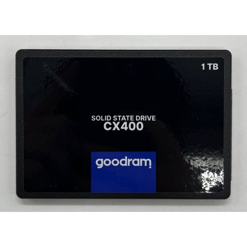 Ssd-диск GoodRAM CX400 3D NAND 1TB 2.5" (SSDPR-CX400-01T) (Відновлено продавцем, 705123) купити з перевіркою сумісності: огляд, характеристики, ціна у Києві, Львові, Вінниці, Хмельницькому, Івано-Франківську, Україні | інтернет-магазин TELEMART.UA фото