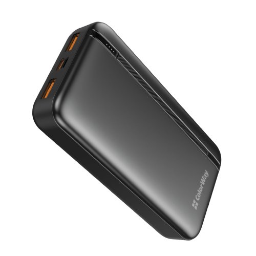 Powerbank ColorWay 20000mAh EnergyPlus 22.5W (CW-PB200LPB4BK-PD) Black купити в Україні: Київ, Львів, Хмельницький, Тернопіль, Івано-Франківськ | Низька ціна, відгуки, характеристики від TELEMART фото