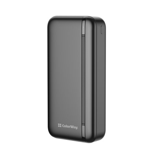 Powerbank ColorWay 20000mAh EnergyPlus 22.5W (CW-PB200LPB4BK-PD) Black купити в Україні: Київ, Львів, Хмельницький, Тернопіль, Івано-Франківськ | Низька ціна, відгуки, характеристики від TELEMART фото
