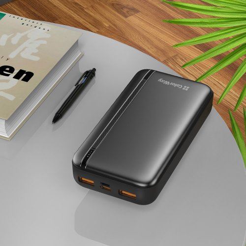 Powerbank ColorWay 20000mAh EnergyPlus 22.5W (CW-PB200LPB4BK-PD) Black купити в Україні: Київ, Львів, Хмельницький, Тернопіль, Івано-Франківськ | Низька ціна, відгуки, характеристики від TELEMART фото