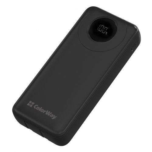Powerbank ColorWay 20000mAh EnergyPlus 22.5W (CW-PB200LPB4BK-PDD) Black купить в Украине: Киев, Днепр, Харьков, Одесса  | Низкая цена, отзывы, характеристики от TELEMART фото