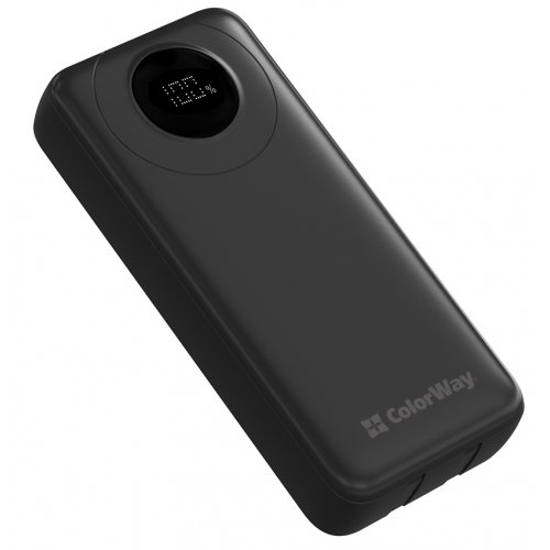 Powerbank ColorWay 20000mAh EnergyPlus 22.5W (CW-PB200LPB4BK-PDD) Black купить в Украине: Киев, Днепр, Харьков, Одесса  | Низкая цена, отзывы, характеристики от TELEMART фото