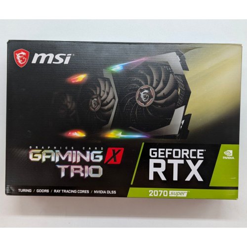 Відеокарта MSI GeForce RTX 2070 SUPER Gaming X TRIO 8192MB (RTX 2070 SUPER GAMING X TRIO) (Відновлено продавцем, 705516) купити з перевіркою сумісності: огляд, характеристики, ціна у Києві, Львові, Вінниці, Хмельницькому, Івано-Франківську, Україні | інтернет-магазин TELEMART.UA фото