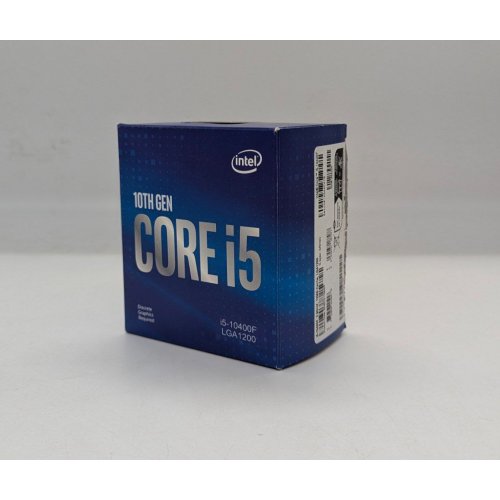 Процесор Intel Core i5-10400F 2.9(4.3)GHz s1200 Box (BX8070110400F) (Відновлено продавцем, 705523) купити з перевіркою сумісності: огляд, характеристики, ціна у Києві, Львові, Вінниці, Хмельницькому, Івано-Франківську, Україні | інтернет-магазин TELEMART.UA фото