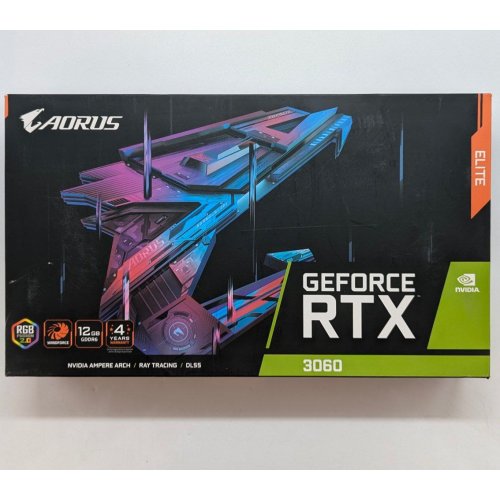 Купить Видеокарта Gigabyte GeForce RTX 3060 AORUS ELITE 12288MB (GV-N3060AORUS E-12GD) (Восстановлено продавцом, 705531) с проверкой совместимости: обзор, характеристики, цена в Киеве, Днепре, Одессе, Харькове, Украине | интернет-магазин TELEMART.UA фото