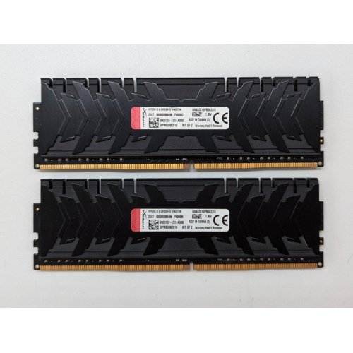 Озп HyperX DDR4 16GB (2x8GB) 3200Mhz Predator (HX432C16PB3K2/16) (Відновлено продавцем, 705560) купити з перевіркою сумісності: огляд, характеристики, ціна у Києві, Львові, Вінниці, Хмельницькому, Івано-Франківську, Україні | інтернет-магазин TELEMART.UA фото