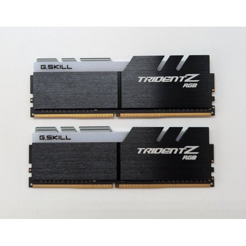 Озп G.Skill DDR4 32GB (2x16GB) 3600Mhz Trident Z RGB (F4-3600C18D-32GTZR) (Відновлено продавцем, 705563) купити з перевіркою сумісності: огляд, характеристики, ціна у Києві, Львові, Вінниці, Хмельницькому, Івано-Франківську, Україні | інтернет-магазин TELEMART.UA фото