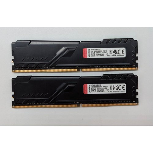 Озп Kingston DDR4 16GB (2x8GB) 2666Mhz FURY Beast Black (KF426C16BBK2/16) (Відновлено продавцем, 705567) купити з перевіркою сумісності: огляд, характеристики, ціна у Києві, Львові, Вінниці, Хмельницькому, Івано-Франківську, Україні | інтернет-магазин TELEMART.UA фото