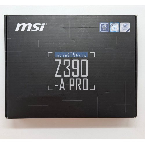 Материнська плата MSI Z390-A PRO (s1151-v2, Intel Z390) (Відновлено продавцем, 705587) купити з перевіркою сумісності: огляд, характеристики, ціна у Києві, Львові, Вінниці, Хмельницькому, Івано-Франківську, Україні | інтернет-магазин TELEMART.UA фото