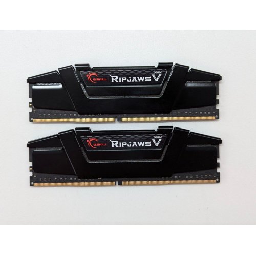 Озп G.Skill DDR4 32GB (2x16GB) 3200Mhz Ripjaws V (F4-3200C16D-32GVK) (Відновлено продавцем, 705603) купити з перевіркою сумісності: огляд, характеристики, ціна у Києві, Львові, Вінниці, Хмельницькому, Івано-Франківську, Україні | інтернет-магазин TELEMART.UA фото