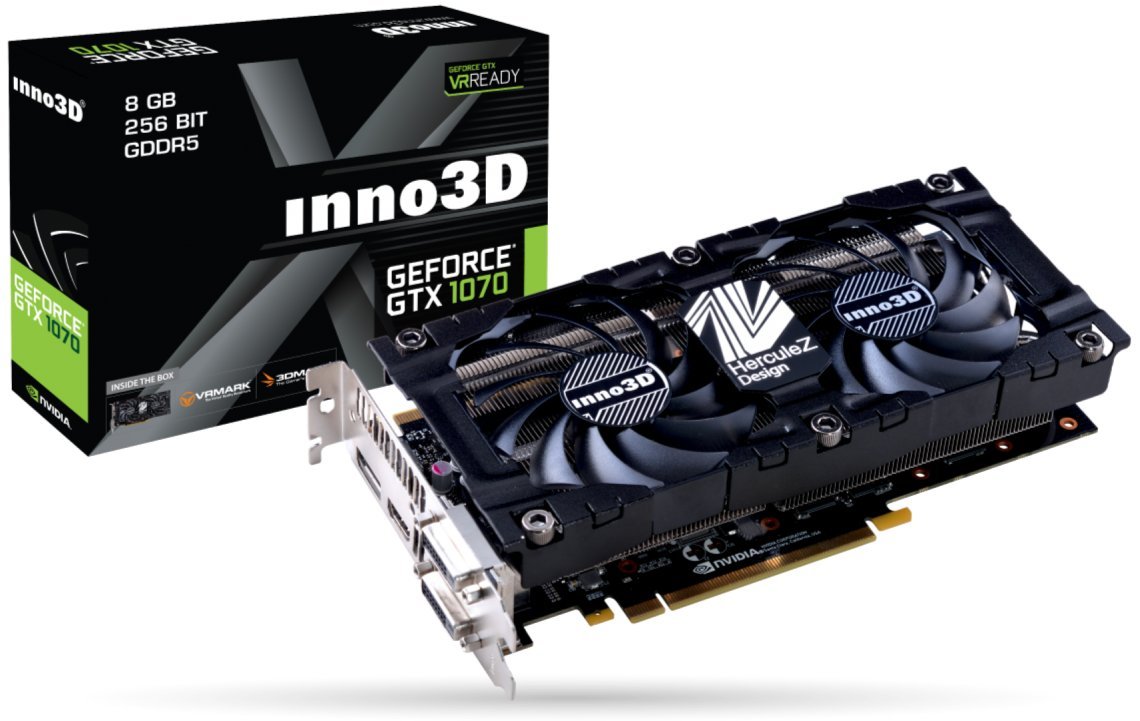 Продать Видеокарта Inno3D GeForce GTX 1070 X2 V3 8192MB (N1070-2SDV-P5DS)  по Trade-In интернет-магазине Телемарт - Киев, Днепр, Украина