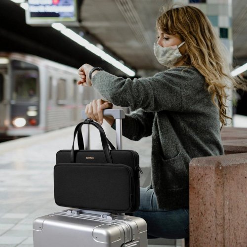 Сумка для ноутбука Tomtoc 14" Versatile-A12 (A12D3D1) Black купить в Украине: Киев, Днепр, Харьков, Одесса  | Низкая цена, отзывы, характеристики от TELEMART фото