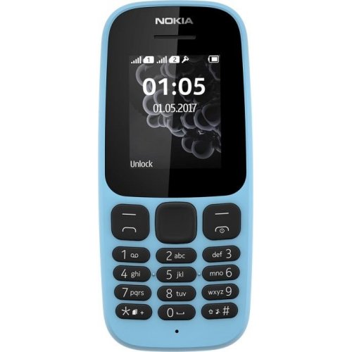 Купить Мобильный телефон Nokia 105 New Dual Sim (A00028317) Blue - цена в Харькове, Киеве, Днепре, Одессе
в интернет-магазине Telemart фото