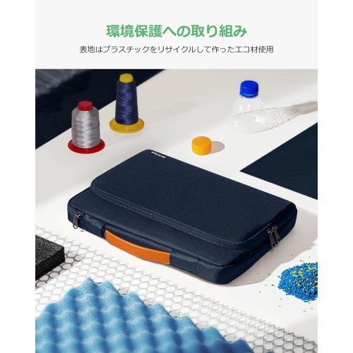 Сумка для ноутбука Tomtoc 13" Defender-A14 (A14C2B1) Navy Blue купить в Украине: Киев, Днепр, Харьков, Одесса  | Низкая цена, отзывы, характеристики от TELEMART фото