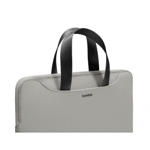 Сумка для ноутбука Tomtoc 13.5" Light-A21 (A21D3D1) Grey/Black купити в Україні: Київ, Львів, Хмельницький, Тернопіль | Низька ціна, відгуки, характеристики від TELEMART фото