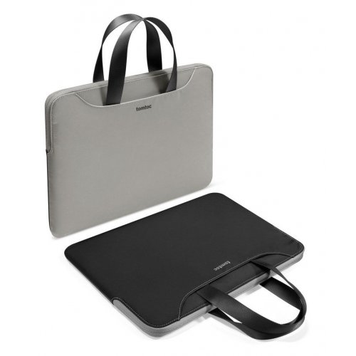 Сумка для ноутбука Tomtoc 13.5" Light-A21 (A21D3D1) Grey/Black купити в Україні: Київ, Львів, Хмельницький, Тернопіль | Низька ціна, відгуки, характеристики від TELEMART фото