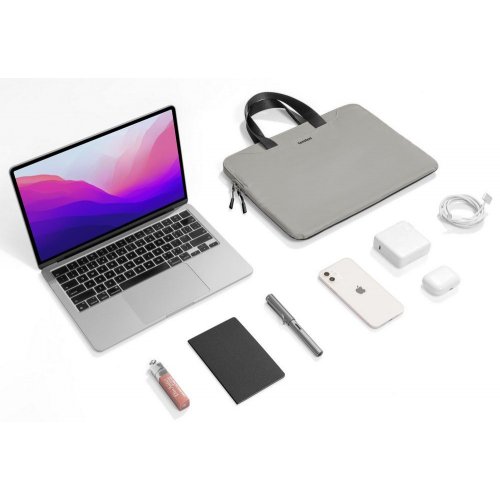 Сумка для ноутбука Tomtoc 13.5" Light-A21 (A21D3D1) Grey/Black купити в Україні: Київ, Львів, Хмельницький, Тернопіль | Низька ціна, відгуки, характеристики від TELEMART фото