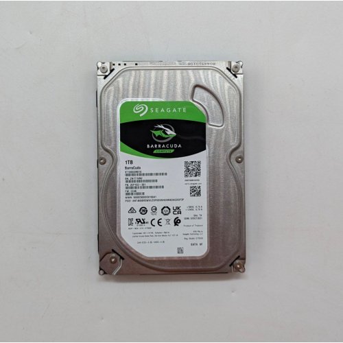 Жорсткий диск Seagate BarraCuda 1TB 64MB 7200RPM 3.5'' (ST1000DM010) (Відновлено продавцем, 705677) купити з перевіркою сумісності: огляд, характеристики, ціна у Києві, Львові, Вінниці, Хмельницькому, Івано-Франківську, Україні | інтернет-магазин TELEMART.UA фото