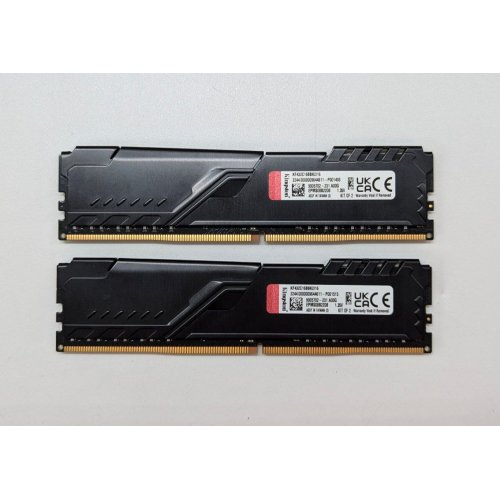 Озп Kingston DDR4 16GB (2x8GB) 3200Mhz FURY Beast Black (KF432C16BBK2/16) (Відновлено продавцем, 705697) купити з перевіркою сумісності: огляд, характеристики, ціна у Києві, Львові, Вінниці, Хмельницькому, Івано-Франківську, Україні | інтернет-магазин TELEMART.UA фото