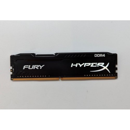 Озп Kingston DDR4 8GB 2400Mhz HyperX FURY Black (HX424C15FB2/8) (Відновлено продавцем, 705730) купити з перевіркою сумісності: огляд, характеристики, ціна у Києві, Львові, Вінниці, Хмельницькому, Івано-Франківську, Україні | інтернет-магазин TELEMART.UA фото