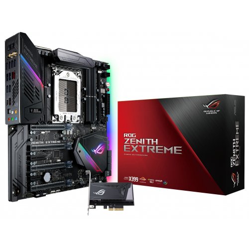 Photo Motherboard Asus ROG ZENITH EXTREME X399 (sTR4, AMD X399)