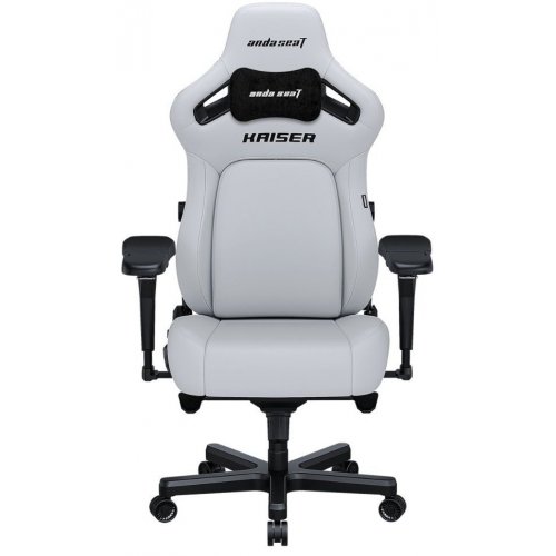 Ігрове крісло Anda Seat Kaiser 4 L (AD12YDDC-L-20-W-PV/C) White купити в Україні: Київ, Львів, Хмельницький, Тернопіль, Івано-Франківськ | Низька ціна, відгуки, характеристики від TELEMART фото