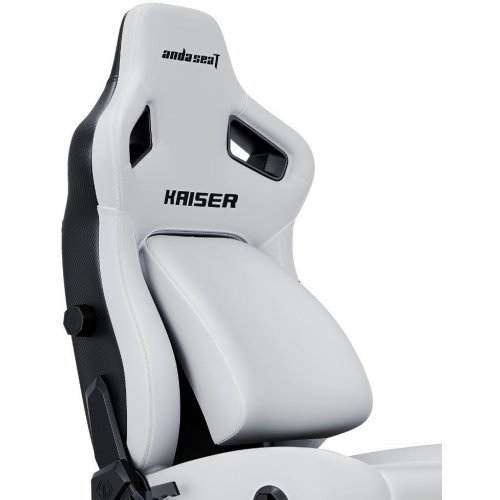 Ігрове крісло Anda Seat Kaiser 4 L (AD12YDDC-L-20-W-PV/C) White купити в Україні: Київ, Львів, Хмельницький, Тернопіль, Івано-Франківськ | Низька ціна, відгуки, характеристики від TELEMART фото
