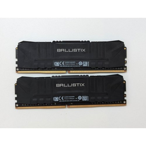 Купить Озу Crucial DDR4 16GB (2x8GB) 3200Mhz Ballistix Black (BL2K8G32C16U4B) (Восстановлено продавцом, 706078) с проверкой совместимости: обзор, характеристики, цена в Киеве, Днепре, Одессе, Харькове, Украине | интернет-магазин TELEMART.UA фото