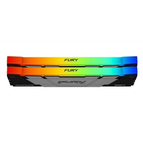 Купить ОЗУ Kingston DDR4 16GB (2x8GB) 4600Mhz FURY Renegade RGB Black (KF446C19RB2AK2/16) с проверкой совместимости: обзор, характеристики, цена в Киеве, Днепре, Одессе, Харькове, Украине | интернет-магазин TELEMART.UA фото