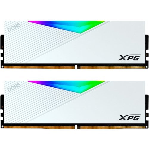 ОЗП ADATA DDR5 64GB (2x32GB) 6400MHz XPG Lancer RGB White (AX5U6400C3232G-DCLARWH) купити з перевіркою сумісності: огляд, характеристики, ціна у Києві, Львові, Вінниці, Хмельницькому, Івано-Франківську, Україні | інтернет-магазин TELEMART.UA фото