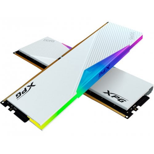 ОЗП ADATA DDR5 64GB (2x32GB) 6400MHz XPG Lancer RGB White (AX5U6400C3232G-DCLARWH) купити з перевіркою сумісності: огляд, характеристики, ціна у Києві, Львові, Вінниці, Хмельницькому, Івано-Франківську, Україні | інтернет-магазин TELEMART.UA фото