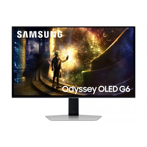 Купити Монітор Samsung 27” Odyssey OLED G6 (LS27DG612SIXCI) Silver - ціна в Києві, Львові, Вінниці, Хмельницькому, Франківську, Україні | інтернет-магазин TELEMART.UA фото