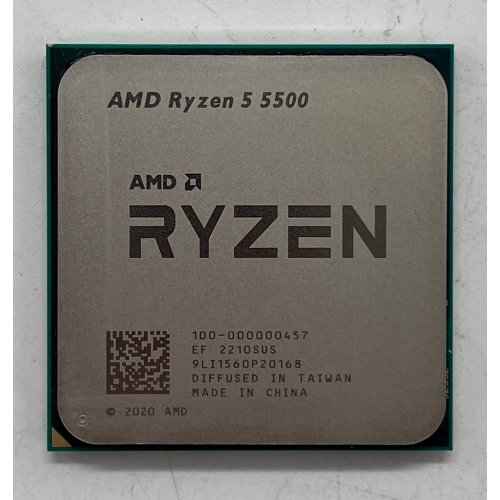 Процесор AMD Ryzen 5 5500 3.6(4.2)GHz 16MB sAM4 Tray (100-000000457) (Відновлено продавцем, 706524) купити з перевіркою сумісності: огляд, характеристики, ціна у Києві, Львові, Вінниці, Хмельницькому, Івано-Франківську, Україні | інтернет-магазин TELEMART.UA фото