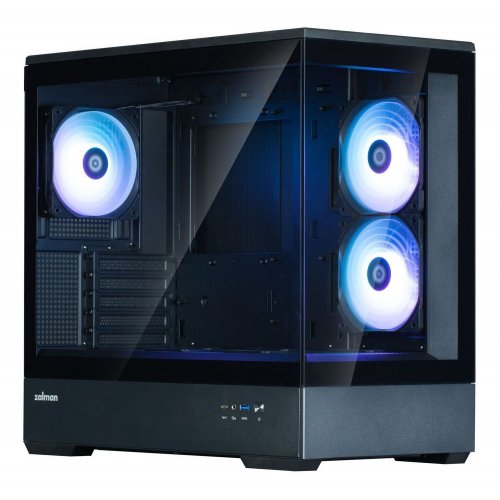 Photo Zalman P30 V2 Tempered Glass without PSU Black