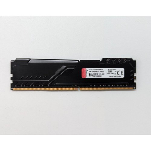 Озп HyperX DDR4 8GB 3200Mhz Fury Black (HX432C16FB3/8) (Відновлено продавцем, 706551) купити з перевіркою сумісності: огляд, характеристики, ціна у Києві, Львові, Вінниці, Хмельницькому, Івано-Франківську, Україні | інтернет-магазин TELEMART.UA фото